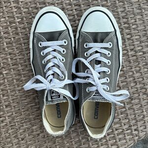 Converse All Stars Grey - women’s size 7, men’s size 5